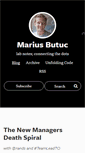 Mobile Screenshot of mariusbutuc.com